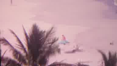 Hawaii USA-1962: Folks Spend Day On Windy Beach