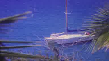 Hawaii USA (1962): Boat In The Water Person Sitting Down
