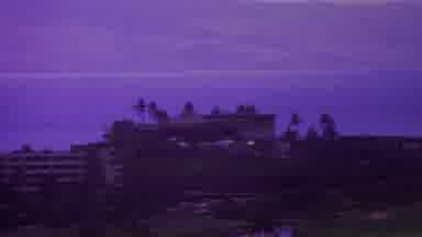 Hawaii USA (1962): Park Trees Buldings Lake