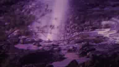 Hawaii USA (1962): Water Spitting Out From Rocks By The Ocean With Waves Crashing