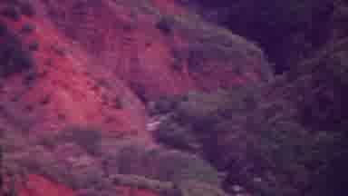 Hawaii USA (1962): Panning View Over Large Hilly Desert Landscape