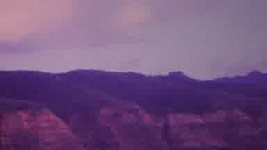 Hawaii USA-1962: Mountain Cliff View With Cloudy Sky