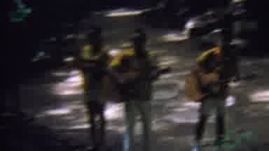 Hawaii USA (1962): Four Men Playing In A Band Outside