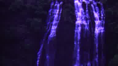 Hawaii USA (1962): Waterfall Blue Water Tropical Forset Nature