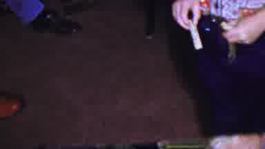Columbus Ohio USA (1954): White Kid Playing A Game Of Drop Sticks Into Bottle At