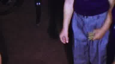 Columbus Ohio USA (1954): Childrens Pants Dropping Food On Shoes
