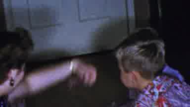 Columbus Ohio USA (1954): Kids Opening Gifts