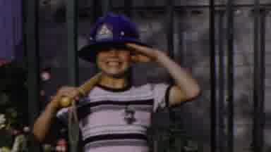 Columbus Ohio USA (1954): Young Lad Pretending To Be A Baseball Player