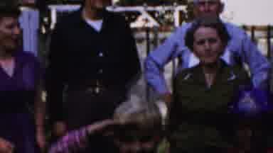 Columbus Ohio USA (1954): Family Cookout With Young Children Playing
