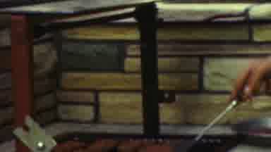 Seaside New Jersey USA (1949): Person Making Food On Grill In The Backyard