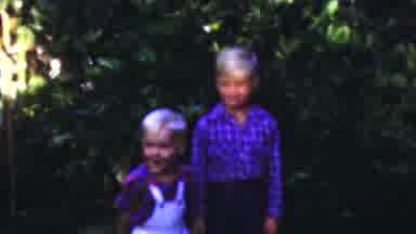 Seaside New Jersey USA (1949): Three Kids Are Both Crossing Their Arms And Looking