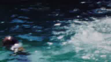 Seaside New Jersey USA (1949): A Man Is Enjoying The Swimming In Pool In Summer