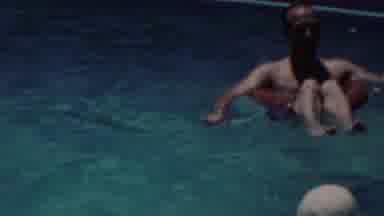 Seaside New Jersey USA (1949): People Floating On Inner Tubes In The Pool
