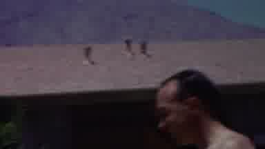 Seaside New Jersey USA (1949): Man At Pool In Backyard Of House Located Near