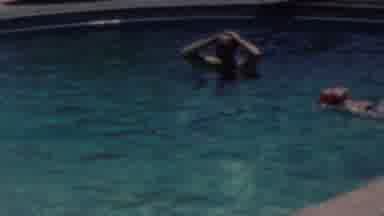 Seaside New Jersey USA (1949): Backyard Pool Summer Family Time Vacation