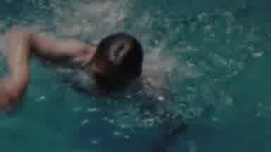 Seaside New Jersey USA (1949): A Boy Swimming In A Pool