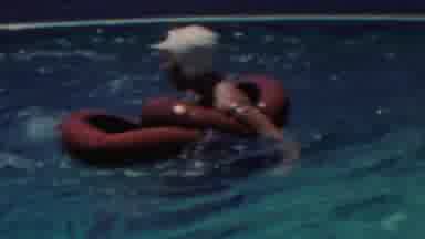 Seaside New Jersey USA (1949): Playing In The Pool Is Dangerous But Not With A