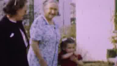 Nanna's teaching the next generation to wave, not throw tantrums ... progress