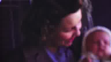 San Diego California USA (1955): Mom Baby Home Mom Singing To Baby