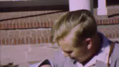 San Diego California USA (1955): Mom And Dad Take Son On First Vacation
