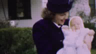 San Diego California USA (1955): Woman Showing Adults The Baby In Her Arms Who Is