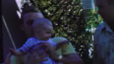 San Diego California USA (1955): Family Kidding With Child