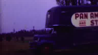 Phoenix Arizona USA (1956): A Moving Van Appears And Then A Woman Walking With