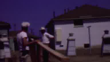 Phoenix Arizona USA (1956): People Constructing A Wooden Wall