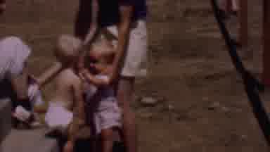 Phoenix Arizona USA (1956): White Moms And Children Taking Time For Fresh Air Play