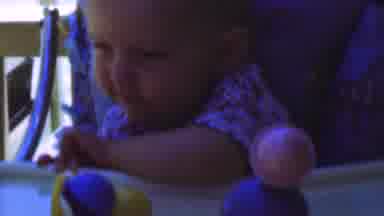 San Diego California USA (1955): Old Style Film Footage Of Baby Playing With Toys