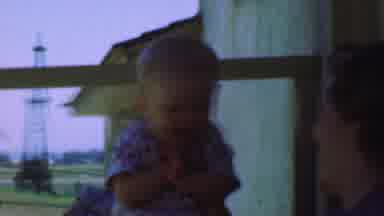 San Diego California USA (1955): Vintage Video Of A Baby In A Rural Area