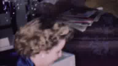 Phoenix Arizona USA (1956): A Mother Setting Up A Spindle For Her Child