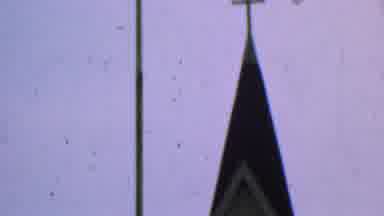 Dallas Texas USA (1956): Church Steeple On A Gray Day