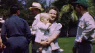 Dallas Texas USA (1956): A Family Having A Good Time At A Party Or Wedding