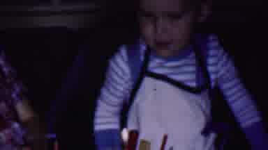 Phoenix Arizona USA (1956): Boy Blowing Out A Candle While Two Boys Get Distracted