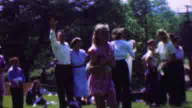 Dallas Texas USA (1956): People Standing Outside And Talking To Each Other