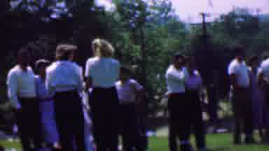 Dallas Texas USA (1956): People In A Garden