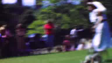 Dallas Texas USA (1956): Adult Three Legged Race With Ball And Akid Running Around