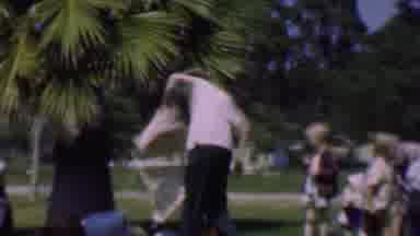 Dallas Texas USA (1956): Man Putting On Corset