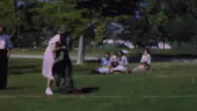 Dallas Texas USA (1956): Girl Putting On Jacket And Shoes Outside