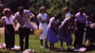Dallas Texas USA (1956): Nostalgic Fun In A Green Field Surrounded By Trees