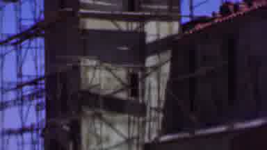 Dallas Texas USA (1956): Building Under Construction With Scaffolding