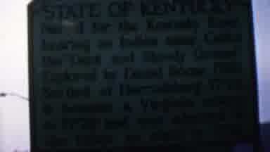 Covington Kentucky USA (1961): Plaque Outdoors In Kentucky Talking About Its Areas
