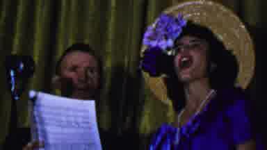 Dallas Texas USA (1956): Couple Performing A Musical Number