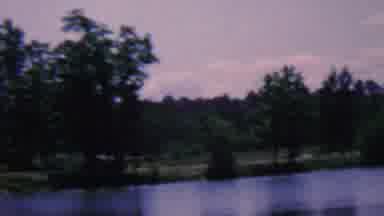Covington Kentucky USA (1961): View Of Lake While Camping With Activity At The