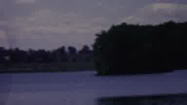 Covington Kentucky USA (1961): People Playing In The Lake Around The Green Dark