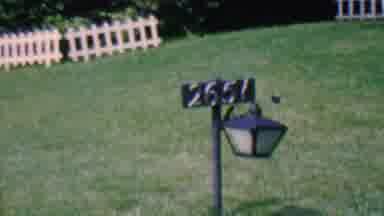Hatfield Pennsylvania USA (1956): Lamp Post With The Number 2651
