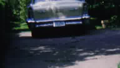 Hatfield Pennsylvania USA (1956): Person Showing A Blue Car