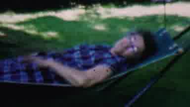 Hatfield Pennsylvania USA (1956): Woman Lying In A Hammock