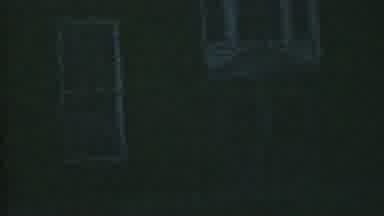 HATFIELD PENNSYLVANIA USA-1956: Late Night Footage of Brick House with Arched Window